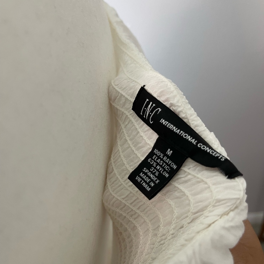 3/$20 Off the shoulder white top - Picture 3 of 3